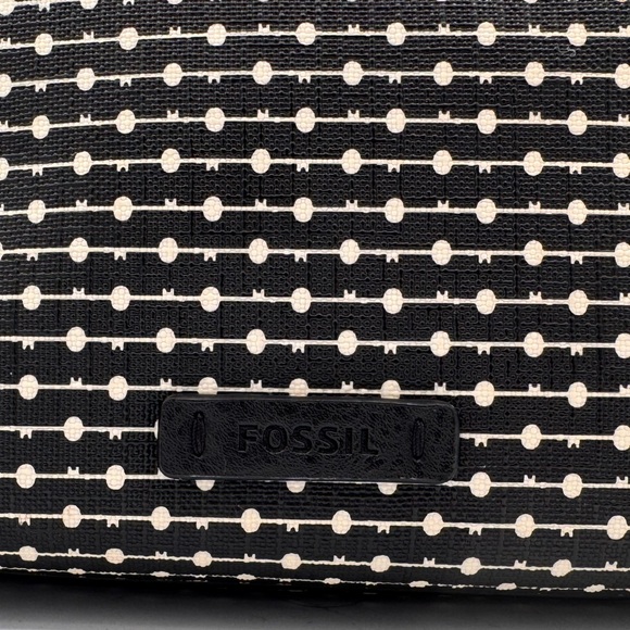 Fossil Black and Cream Satchel - Picture 2 of 12